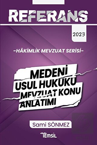 Referans Mevzuat Serisi Hakimlik Medeni Usul Hukuk