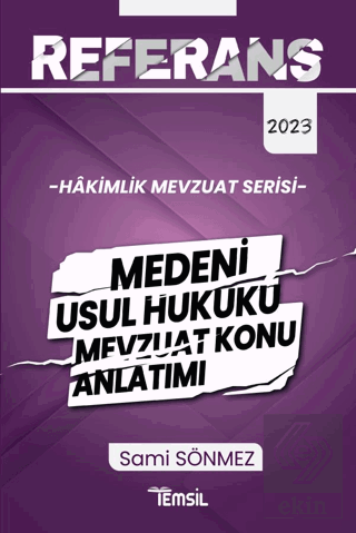 Referans Mevzuat Serisi Hakimlik Medeni Usul Hukuk