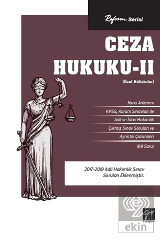 Reform Serisi Ceza Hukuku - 2 (Özel Hükümler)