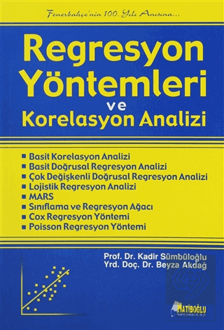 Regresyon Yöntemleri ve Korelasyon Analizi