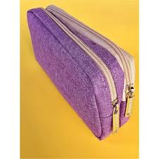 Relaxion Çift Bölmeli Kalemlik Keten KArışık Renkler