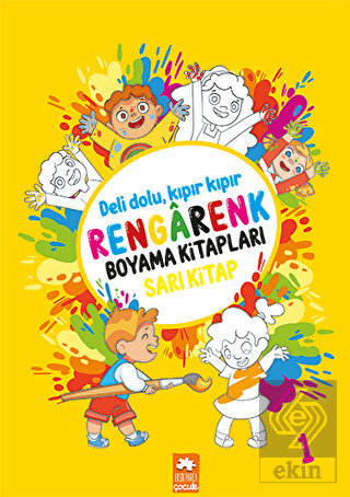 Rengarenk Boyama Kitabı 1 - Sarı Kitap