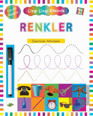 Renkler 4 Yaş ve Üstü - Çizgi Çizgi Etkinlik