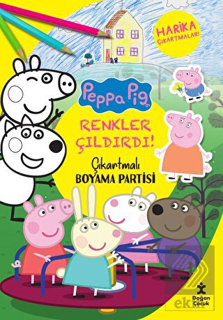 Renkler Çıldırdı - Peppa Pig Çıkartmalı Boyama Par