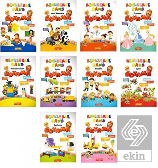 Renklerle Dans Prensesler Boyama Kitabı 10'lu Set