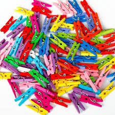 RENKLİ AHŞAP MANDAL KÜÇÜK