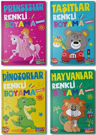 Renkli Boyama Seti - 4 Kitap Takım