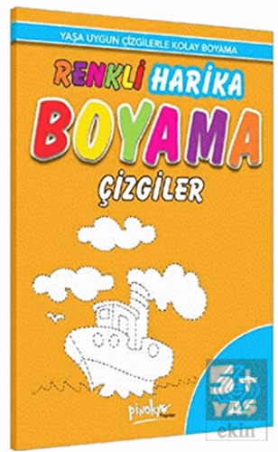 Renkli Harika Boyama Çizgiler 5+ Yaş