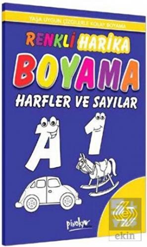 Renkli Harika Boyama Harfler ve Sayılar 5+ Yaş