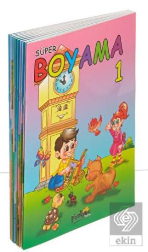 Renkli Süper Boyama (10 Kitap Takım)