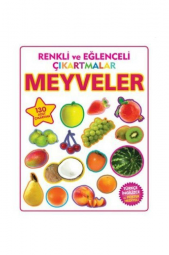 Renkli ve Eğlenceli Çıkartmalar - Meyveler (Fruits