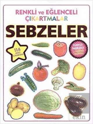 Renkli ve Eğlenceli Çıkartmalar - Sebzeler (Vegeta