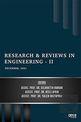 Research and Reviews in Engineering 2 - December 2