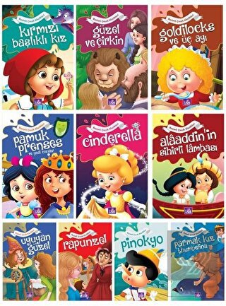 Resimli Dünya Masalları Seti (10 Kitap Takım)