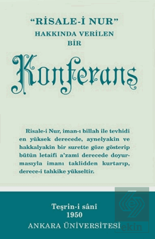 Risale-i Nur Hakkında Verilen Bir Konferans Normal
