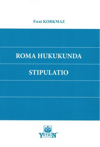 Roma Hukukunda Stıpulatıo