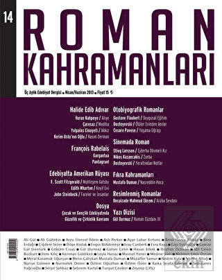 Roman Kahramanları Sayı: 14 Nisan-Haziran 2013