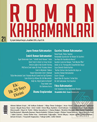 Roman Kahramanları Sayı: 21 Ocak-Mart 2015