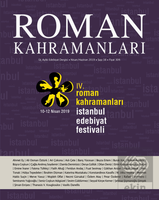 Roman Kahramanları Sayı: 38 Nisan-Haziran 2019