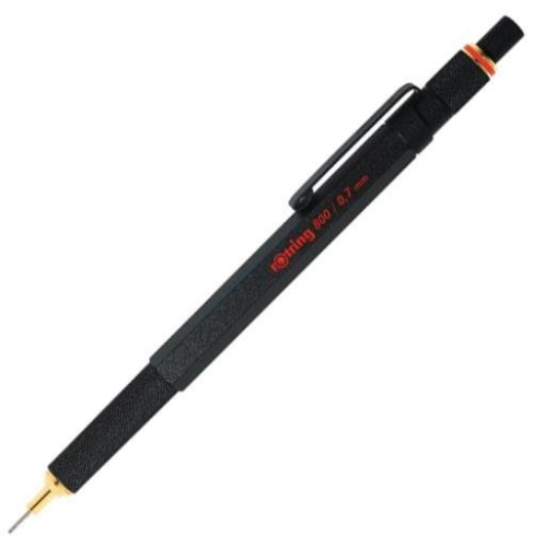 Rotring 800 Mekanik Kurşun Kalem, Siyah 0.7 mm