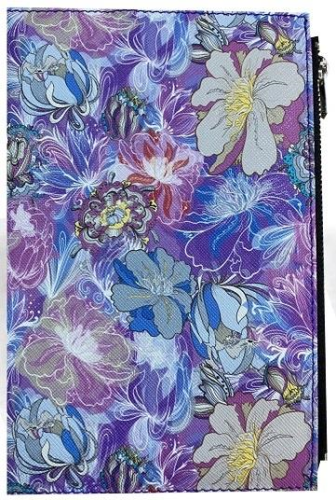 S.DERİ ÇİÇEK DESENLİ FERMUARLI DEFTER 96YP IVORY 7