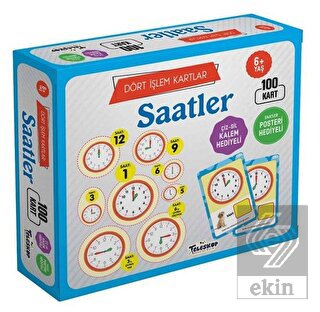 Saatler / Dört İşlem Kartlar 6+ Yaş