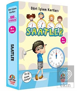 Saatler - Dört İşlem Kartları 6+ Yaş