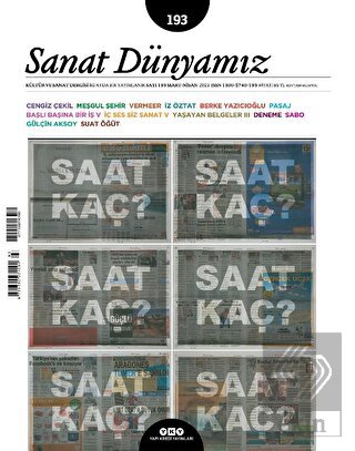 Sanat Dünyamız 193 / Mart - Nisan 2023