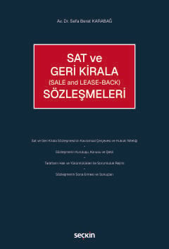 Sat ve Geri Kirala Sözleşmeleri Sefa Berat Karabağ Seçkin Yayıncılık S