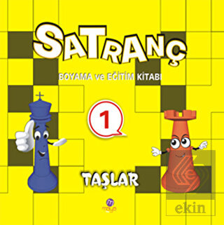 Satranç Boyama Kitabı 1 - Taşlar