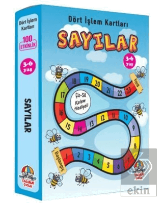 Sayılar - Dört İşlem Kartları 3-6 Yaş