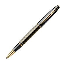 SCRİKSS ROLLER KALEM ÇİZGİ DESENLİ SİYAH ALTIN