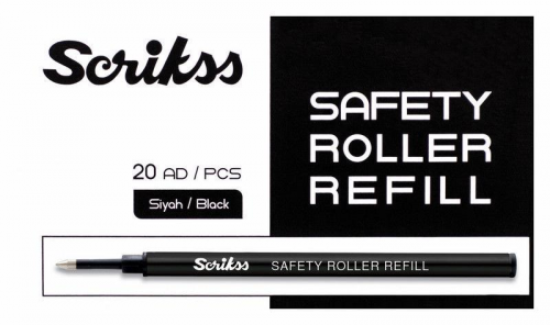 Scrikss Roller Refil Siyah 20 Li Paket