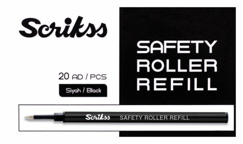 Scrikss Roller Refil Siyah 20 Li Paket