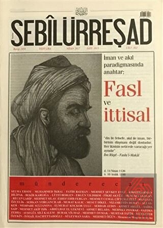 Sebilürreşad Dergisi Sayı : 1015 Nisan 2017