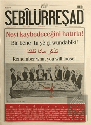 Sebilürreşad Dergisi Sayı: 1021 Ekim 2017