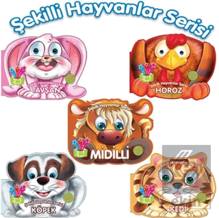 Şekilli Evcil ve Çiftlik Hayvanları Serisi Seti -