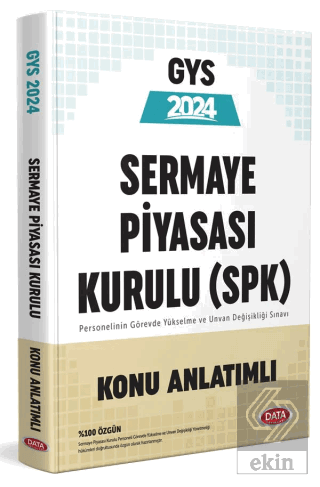 Sermaye Piyasa Kurulu (SPK) GYS Konu Anlatımlı