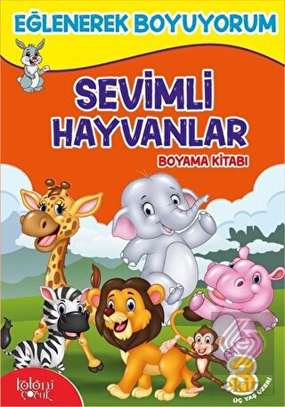 Sevimli Hayvanlar Boyama Kitabı