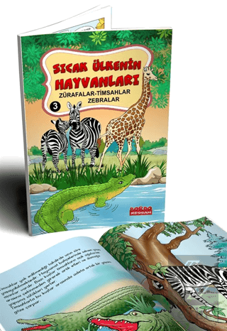 Sıcak Ülkenin Hayvanları 3 Zürafalar-Timsahlar-Zeb