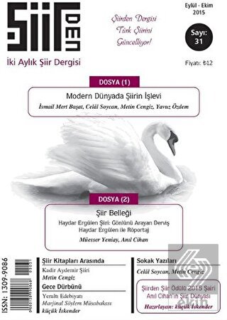 Şiirden İki Aylık Şiir Dergisi Sayı: 31 Eylül - Ek