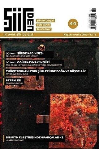 Şiirden İki Aylık Şiir Dergisi Sayı: 44 Kasım - Ar