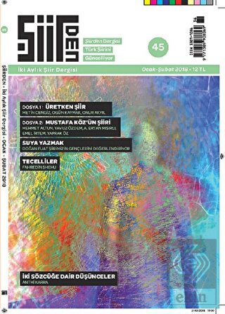 Şiirden İki Aylık Şiir Dergisi Sayı: 45 Ocak - Şub