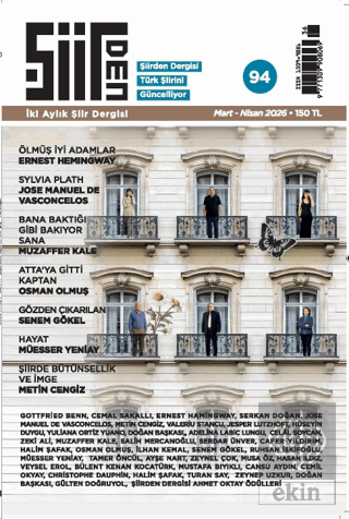 Şiirden İki Aylık Şiir Dergisi Sayı: 94 Mart - Nisan 2026