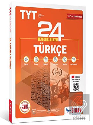 Sınav Yayınları TYT Türkçe 24 Adımda Konu Anlatıml