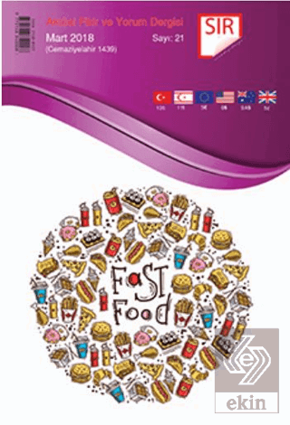 Sır Aktüel Fikir ve Yorum Dergisi Sayı: 21 Mart 2018