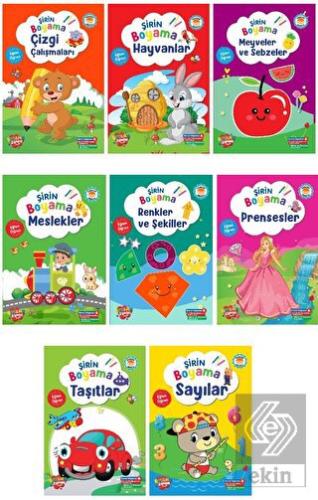 Şirin Boyama Serisi (8 Kitap)