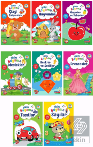 Şirin Boyama Serisi (8 Kitap)