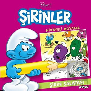 Şirin Salatası Hikayeli Boyama - Şirinler