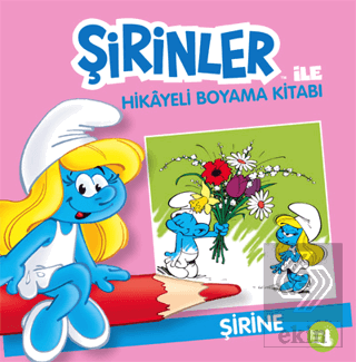 Şirinler İle Hikaye Boyama Kitabı - Şirine